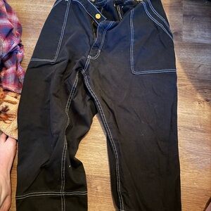 Big Bud Press Black Jeans with White Stitching